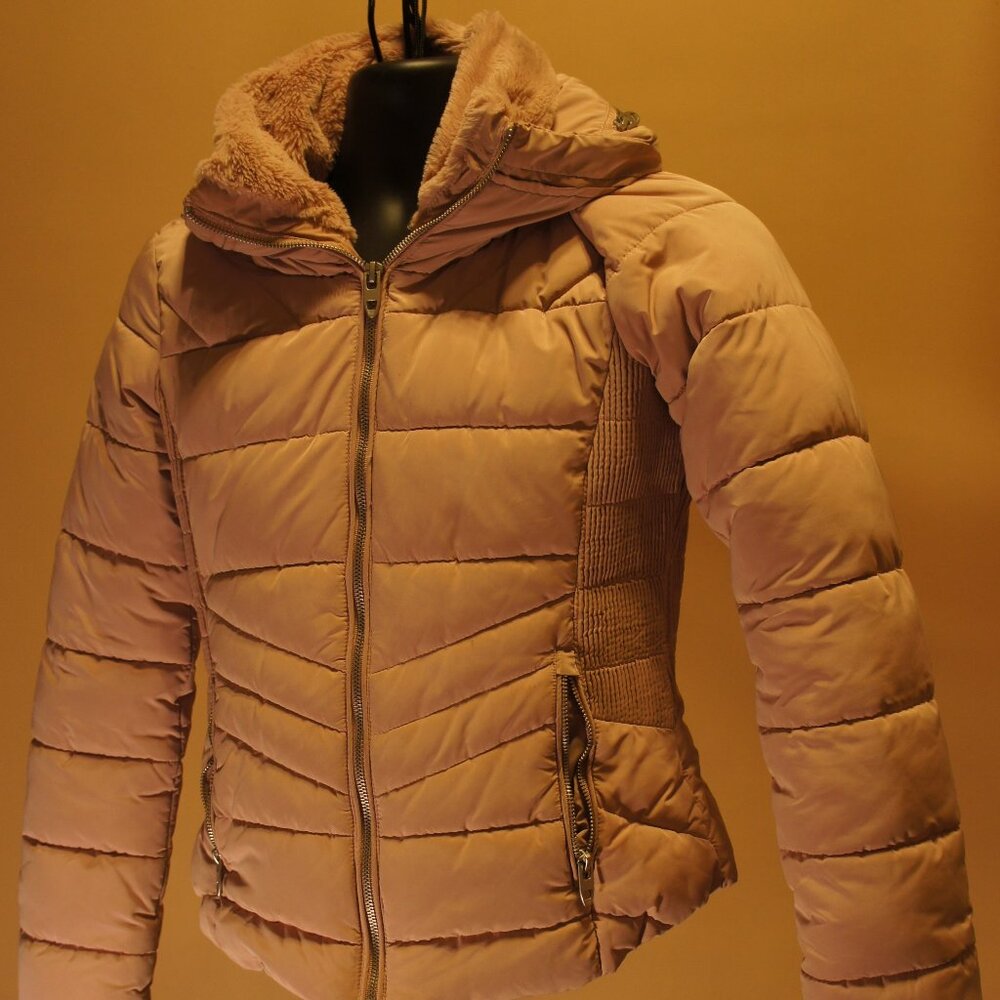 Pink bubble coat Zara